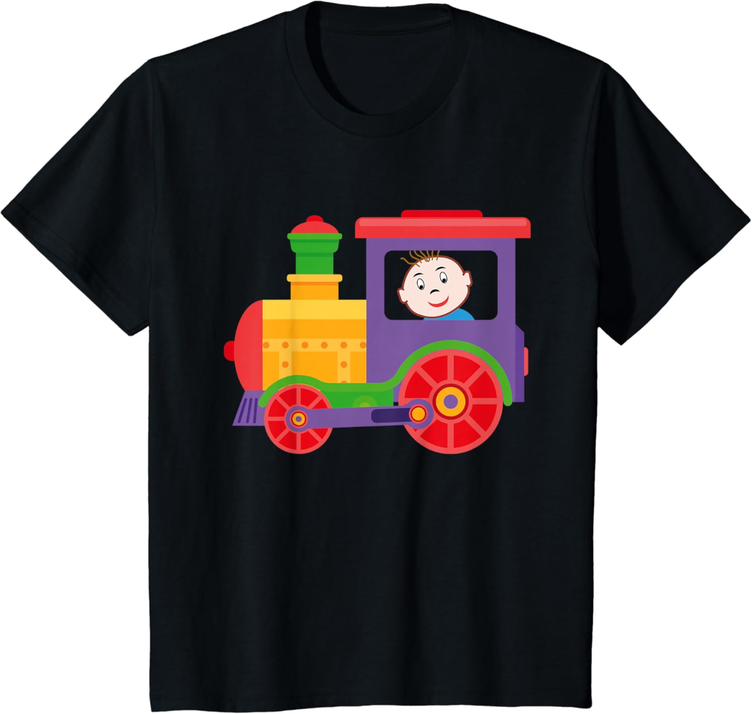 Kids Funny colorful with baby conductor little